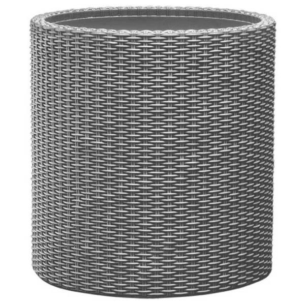 Ghiveci pentru flori Keter Cylinder Planter M Gray/ Plastic/ Pe podea photo 1