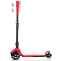 Trotinetă pentru copii cu trei roți Chipolino Robby (DSROB0234RE) 50 kg/ Red photo 3