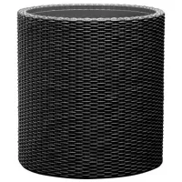 Горшок для цветов Keter Cylinder Planter S Антрацит/ Пластик/ На полу