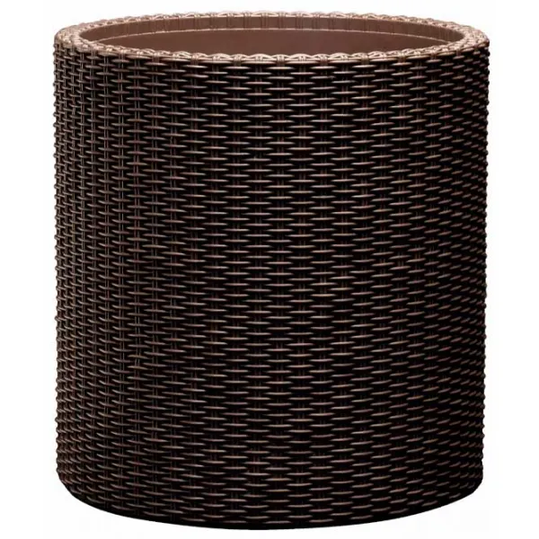 Ghiveci pentru flori Keter Cylinder Planter S Brown/ Plastic/ Pe podea photo 1