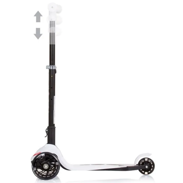 Детский трёхколёсный самокат Chipolino Robby (DSROB0236WH) 50 кг/ Белый photo 3