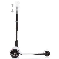 Trotinetă pentru copii cu trei roți Chipolino Robby (DSROB0236WH) 50 kg/ White photo 3