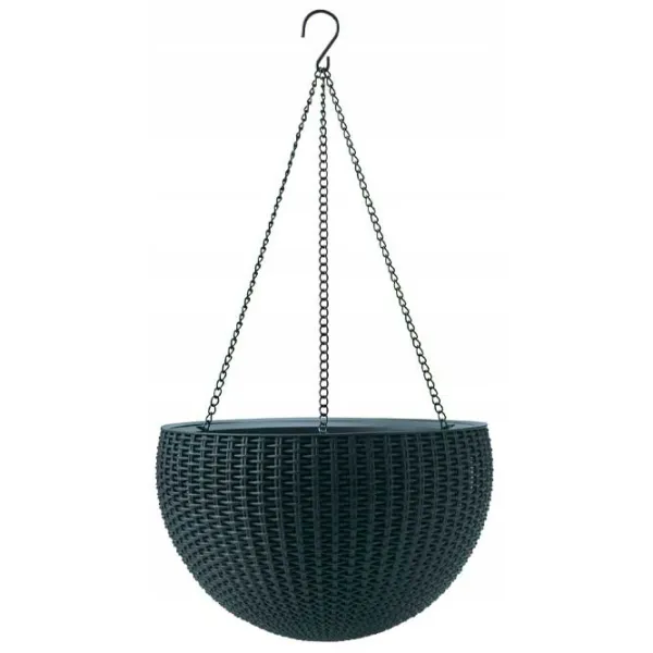 Ghiveci pentru flori Keter Hanging Sphere Planter Anthracite/ Plastic/ Pe podea photo 1