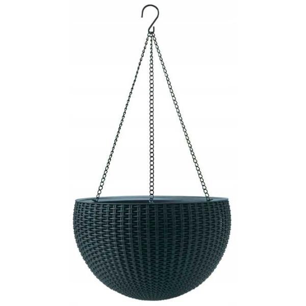 Ghiveci pentru flori Keter Hanging Sphere Planter Anthracite/ Plastic/ Pe podea photo 1