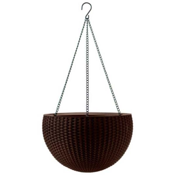 Ghiveci pentru flori Keter Hanging Sphere Planter Brown/ Plastic/ Pe podea photo 1