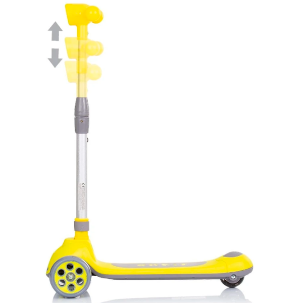 Детский трёхколёсный самокат Chipolino Orbit (DSORB0236YE) 50 кг/ Желтый photo 3