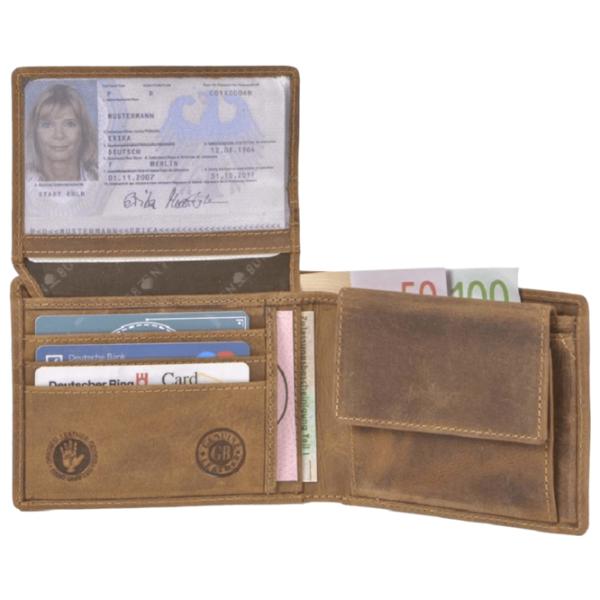 Portmoneu pentru bărbați Green Burry RFID 1705-Stier Piele naturală/ Brown photo 3
