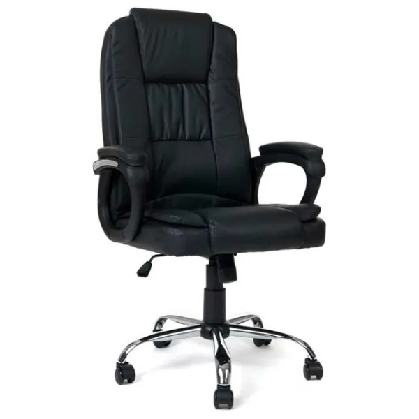 Fotoliu de birou FunFit Vigo Piele artificială/ Black photo 3