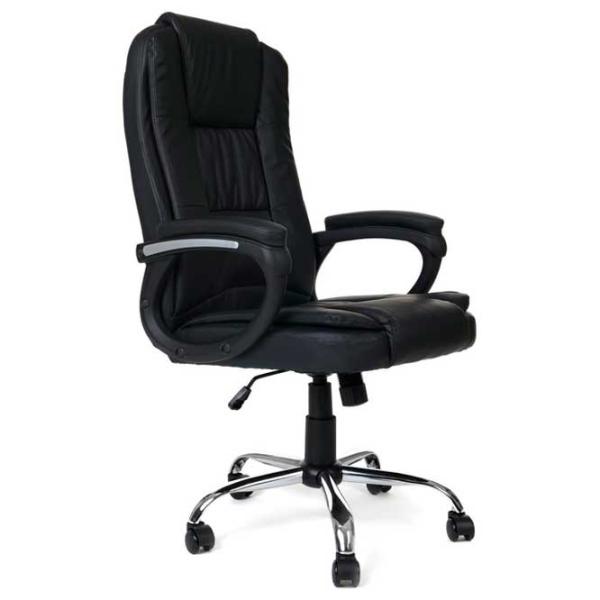 Fotoliu de birou FunFit Vigo Piele artificială/ Black photo 5