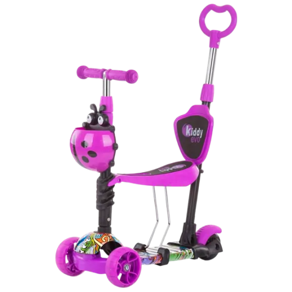 Детский трёхколёсный самокат Chipolino Kiddy Evo (DSKIEH021PG) 20 кг/ Пурпурный photo 1 Детский трёхколёсный самокат Chipolino Kiddy Evo (DSKIEH021PG) 20 кг/ Пурпурный photo 1