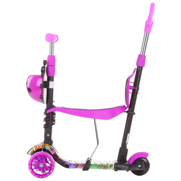 Детский трёхколёсный самокат Chipolino Kiddy Evo (DSKIEH021PG) 20 кг/ Пурпурный photo 2 Детский трёхколёсный самокат Chipolino Kiddy Evo (DSKIEH021PG) 20 кг/ Пурпурный photo 2