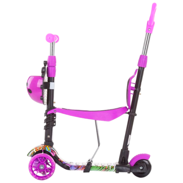 Детский трёхколёсный самокат Chipolino Kiddy Evo (DSKIEH021PG) 20 кг/ Пурпурный photo 2 Детский трёхколёсный самокат Chipolino Kiddy Evo (DSKIEH021PG) 20 кг/ Пурпурный photo 2