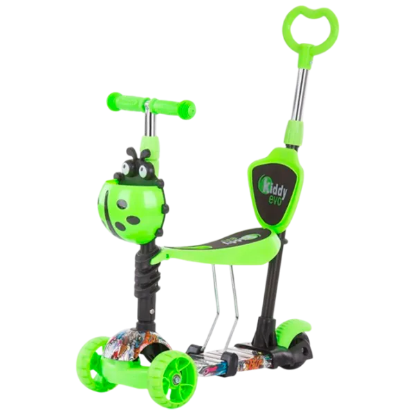 Детский трёхколёсный самокат Chipolino Kiddy Evo (DSKIEH022GG) 20 кг/ Зелёный photo 1 Детский трёхколёсный самокат Chipolino Kiddy Evo (DSKIEH022GG) 20 кг/ Зелёный photo 1