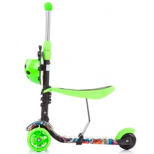 Детский трёхколёсный самокат Chipolino Kiddy Evo (DSKIEH022GG) 20 кг/ Зелёный photo 5 Детский трёхколёсный самокат Chipolino Kiddy Evo (DSKIEH022GG) 20 кг/ Зелёный photo 5