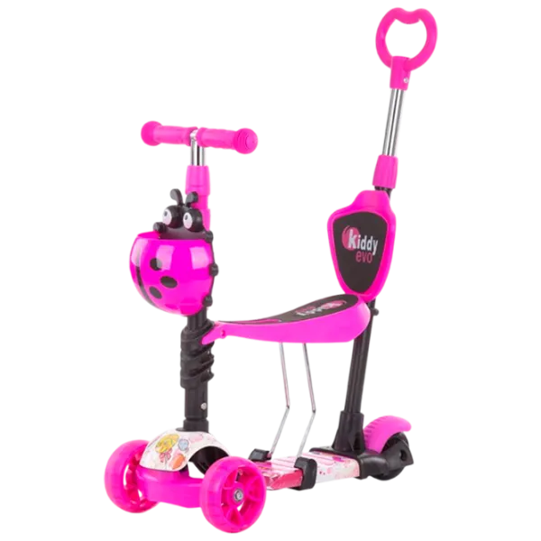 Детский трёхколёсный самокат Chipolino Kiddy Evo (DSKIEH025LO) 20 кг/ Розовый photo 1 Детский трёхколёсный самокат Chipolino Kiddy Evo (DSKIEH025LO) 20 кг/ Розовый photo 1