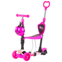 Детский трёхколёсный самокат Chipolino Kiddy Evo (DSKIEH025LO) 20 кг/ Розовый