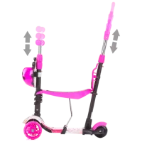 Детский трёхколёсный самокат Chipolino Kiddy Evo (DSKIEH025LO) 20 кг/ Розовый photo 3