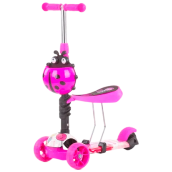 Детский трёхколёсный самокат Chipolino Kiddy Evo (DSKIEH025LO) 20 кг/ Розовый photo 5 Детский трёхколёсный самокат Chipolino Kiddy Evo (DSKIEH025LO) 20 кг/ Розовый photo 5