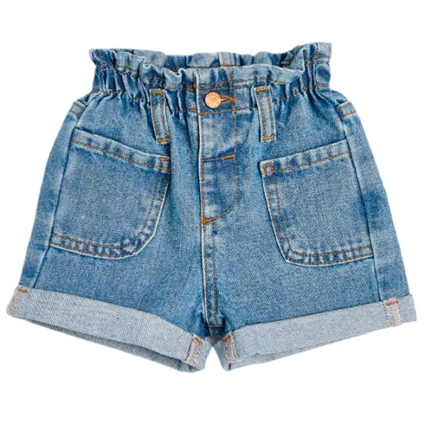 Pantaloni scurți pentru fetiţe Koton jeans baby MID 92/ Indigo photo 1 Pantaloni scurți pentru fetiţe Koton jeans baby MID 92/ Indigo photo 1
