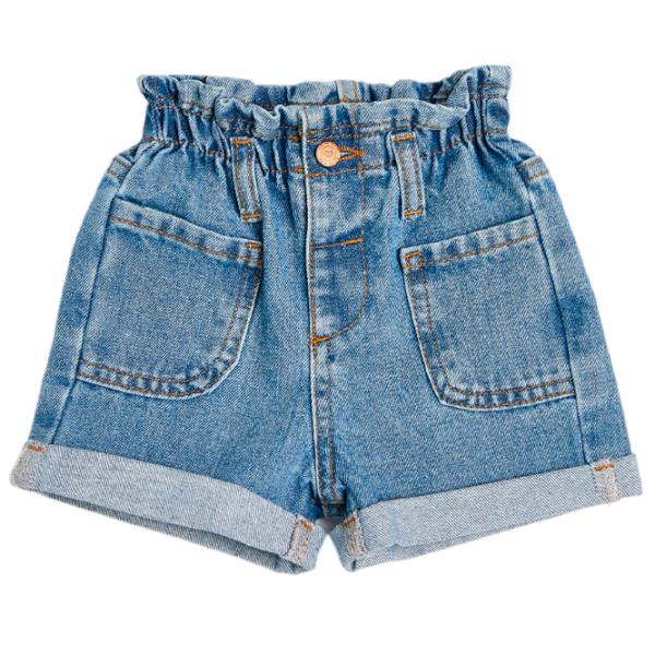 Pantaloni scurți pentru fetiţe Koton jeans baby MID 92/ Indigo photo 1 Pantaloni scurți pentru fetiţe Koton jeans baby MID 92/ Indigo photo 1