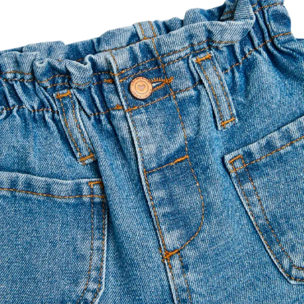 Pantaloni scurți pentru fetiţe Koton jeans baby MID 92/ Indigo photo 3 Pantaloni scurți pentru fetiţe Koton jeans baby MID 92/ Indigo photo 3