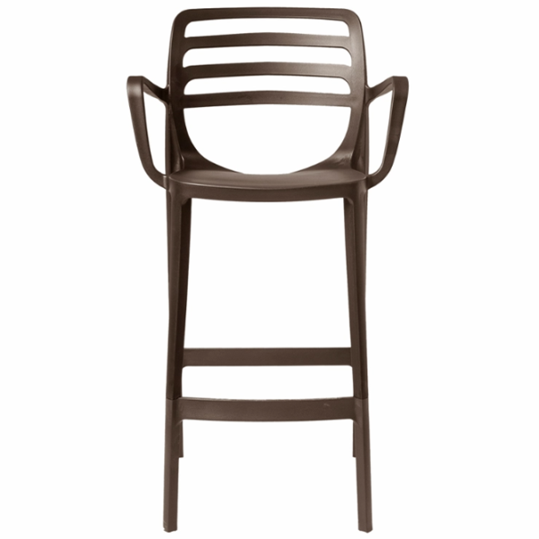 Scaun de bar AG MILA Laura MDF/ MDF/ Cappuccino photo 1