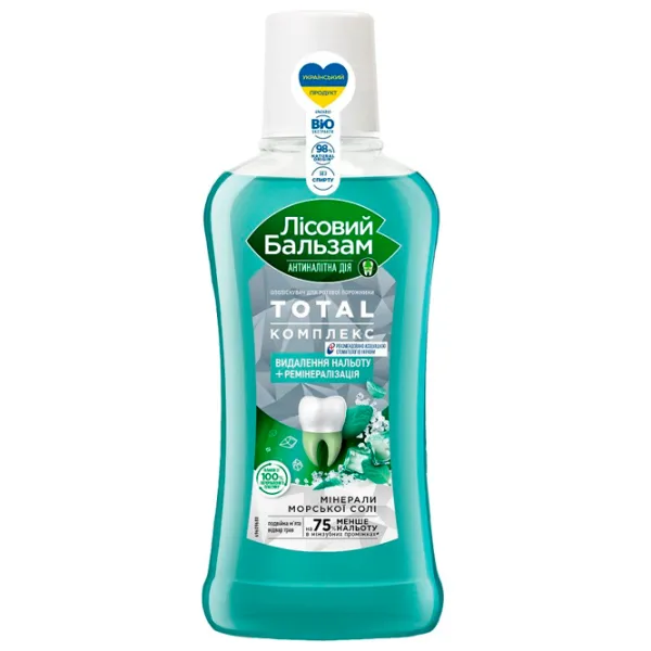 Apă de gură Лесной Бальзам Mint and forest herbs 400 ml photo 1