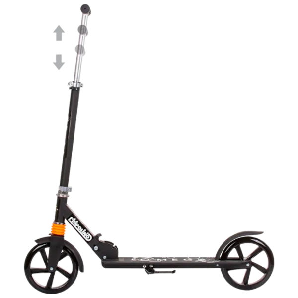 Детский двухколёсный самокат Chipolino Omega (DSOME0236BK) 100 кг/ Черный photo 3