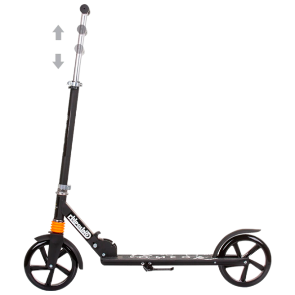 Детский двухколёсный самокат Chipolino Omega (DSOME0236BK) 100 кг/ Черный photo 3