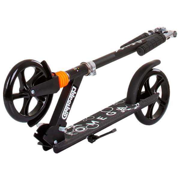 Детский двухколёсный самокат Chipolino Omega (DSOME0236BK) 100 кг/ Черный photo 4