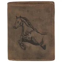 Кошелек для мужчин Green Burry 1701-HORSE-25 Натуральная кожа/ Коричневый