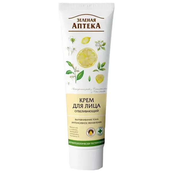 Cremă pentru față ЗЕЛЁНАЯ АПТЕКА Inalbitor Toate tipurile/ 100 ml photo 1 Cremă pentru față ЗЕЛЁНАЯ АПТЕКА Inalbitor Toate tipurile/ 100 ml photo 1
