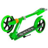 Trotinetă pentru copii cu două roți Chipolino Omega (DSOME0232GR) 100 kg/ Green photo 4