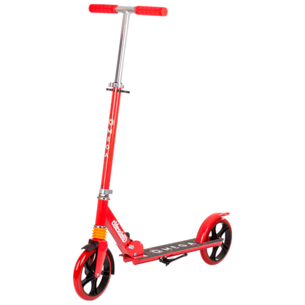 Trotinetă pentru copii cu două roți Chipolino Omega (DSOME0233RE) 100 kg/ Red photo 1