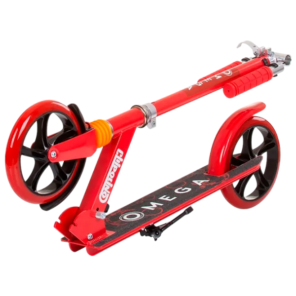 Trotinetă pentru copii cu două roți Chipolino Omega (DSOME0233RE) 100 kg/ Red photo 4