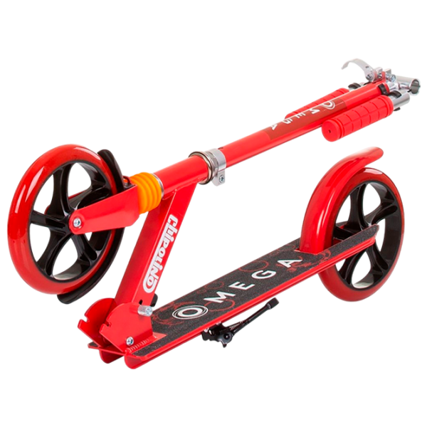 Trotinetă pentru copii cu două roți Chipolino Omega (DSOME0233RE) 100 kg/ Red photo 4