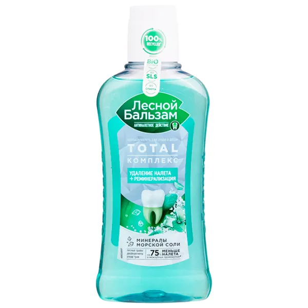 Apă de gură Лесной Бальзам Mint and forest herbs 400 ml photo 1