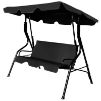 Садовые качели Costway OP70491BK (5676134) Черный/ 240 кг
