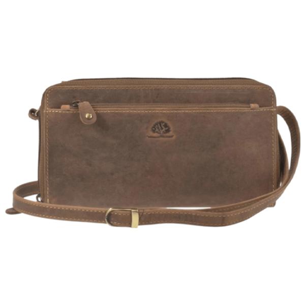 Portmoneu de umăr pentru bărbați Green Burry Vintage 1552-25 Piele naturală/ Brown photo 1 Portmoneu de umăr pentru bărbați Green Burry Vintage 1552-25 Piele naturală/ Brown photo 1
