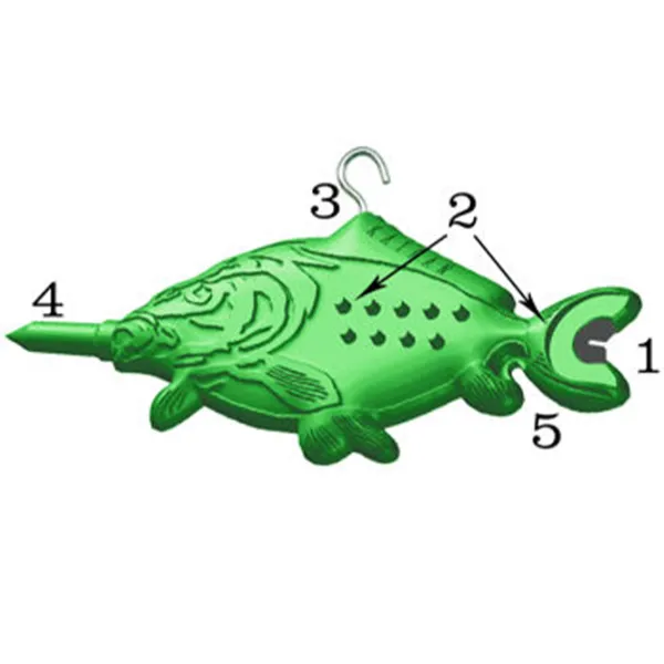 Unelte pentru pescuit Katran KT2860 Plastic/ Green photo 2