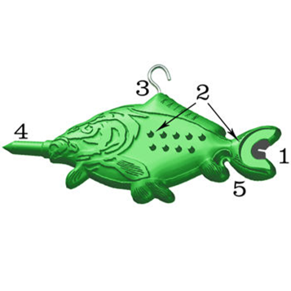Unelte pentru pescuit Katran KT2860 Plastic/ Green photo 2