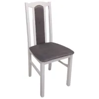 Кухонный стул Drewmix Bos 7 20B Ткань/ Серый Белый