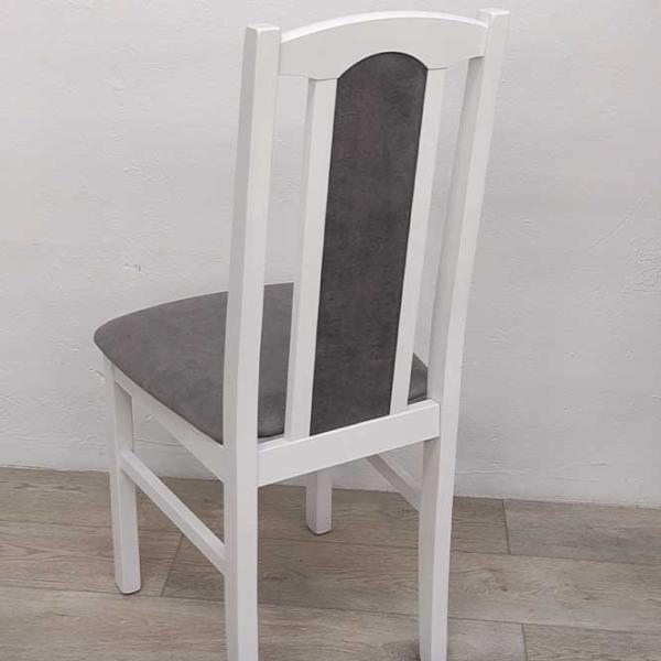 Кухонный стул Drewmix Bos 7 20B Ткань/ Серый Белый photo 3 Кухонный стул Drewmix Bos 7 20B Ткань/ Серый Белый photo 3