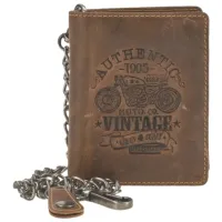 Кошелек для мужчин Green Burry Cafe Racer 0834-25 Натуральная кожа/ Коричневый