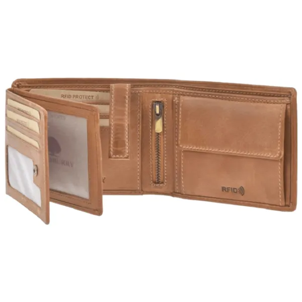 Portmoneu pentru bărbați Green Burry Tornado RFID 1087-24 Piele artificială/ Brown photo 3 Portmoneu pentru bărbați Green Burry Tornado RFID 1087-24 Piele artificială/ Brown photo 3