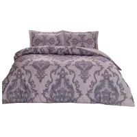 Постельное бельё Tac Selby Saten Mor 2E Атлас