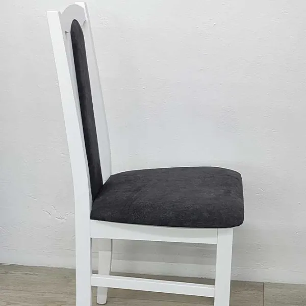 Scaun de bucătărie Drewmix Bos 7 24B Stofă/ White Gray photo 2