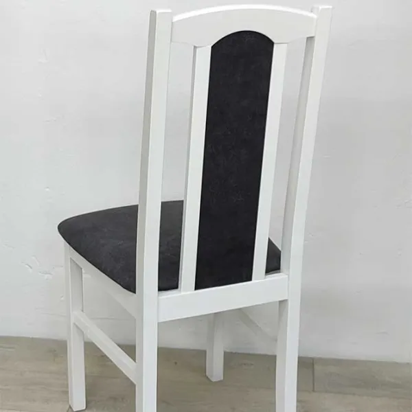 Scaun de bucătărie Drewmix Bos 7 24B Stofă/ White Gray photo 3