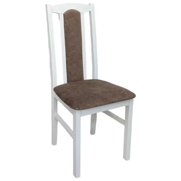 Scaun de bucătărie Drewmix Bos 7 25B Stofă/ White Brown photo 1 Scaun de bucătărie Drewmix Bos 7 25B Stofă/ White Brown photo 1