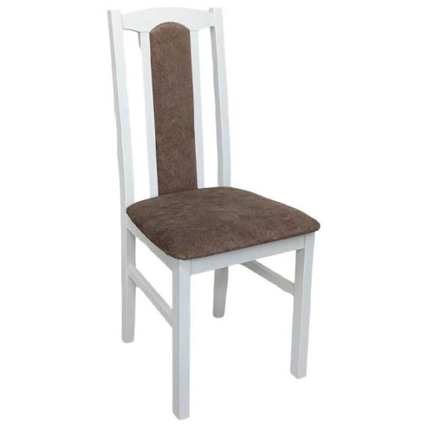 Scaun de bucătărie Drewmix Bos 7 25B Stofă/ White Brown photo 1 Scaun de bucătărie Drewmix Bos 7 25B Stofă/ White Brown photo 1